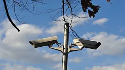 Security cameras on pole from 4freephotos.com