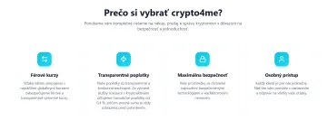 Prečo si vybrať zmenáreň crypto4me