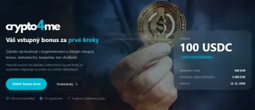 Bonus 100 USDC s crypto4me