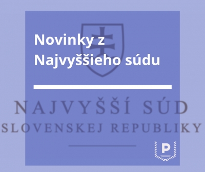 Novinky najvyššieho súdu